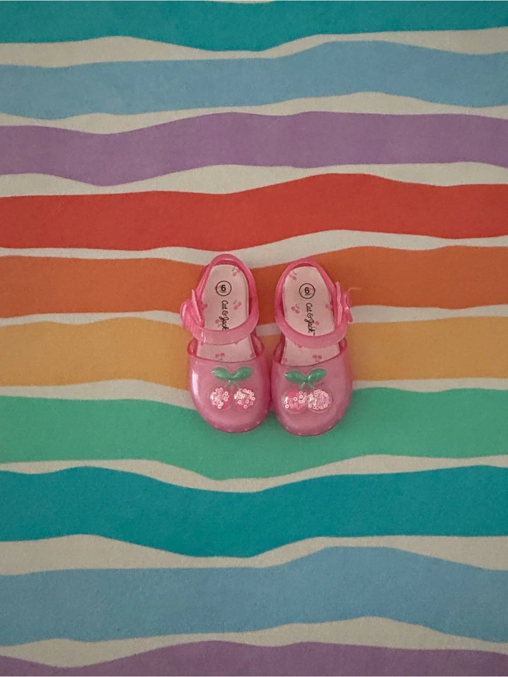 Cat & Jack Pink Cherry Mary Jane Shoes